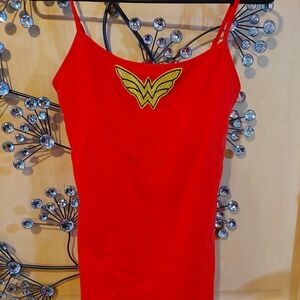 Wonder Woman Red Spaghetti Strap Tank Top